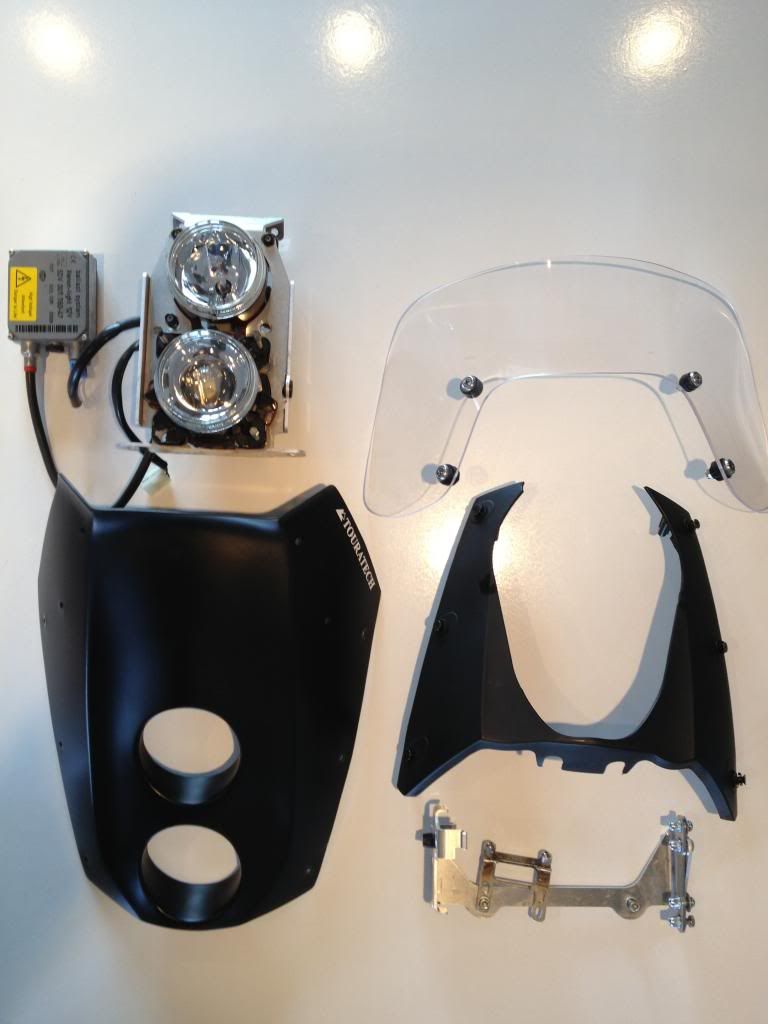 KTM 950/990 LC8 Adventure Touratech light cowling twin headlights DE